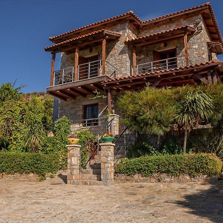 Iris Stone Built Villa Milatos Bagian luar foto